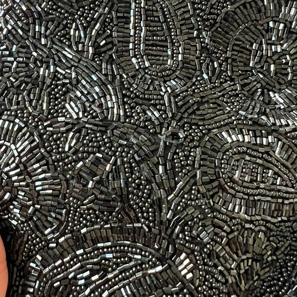 90s La Regale Black Beaded Small Purse - Picture 9 of 11